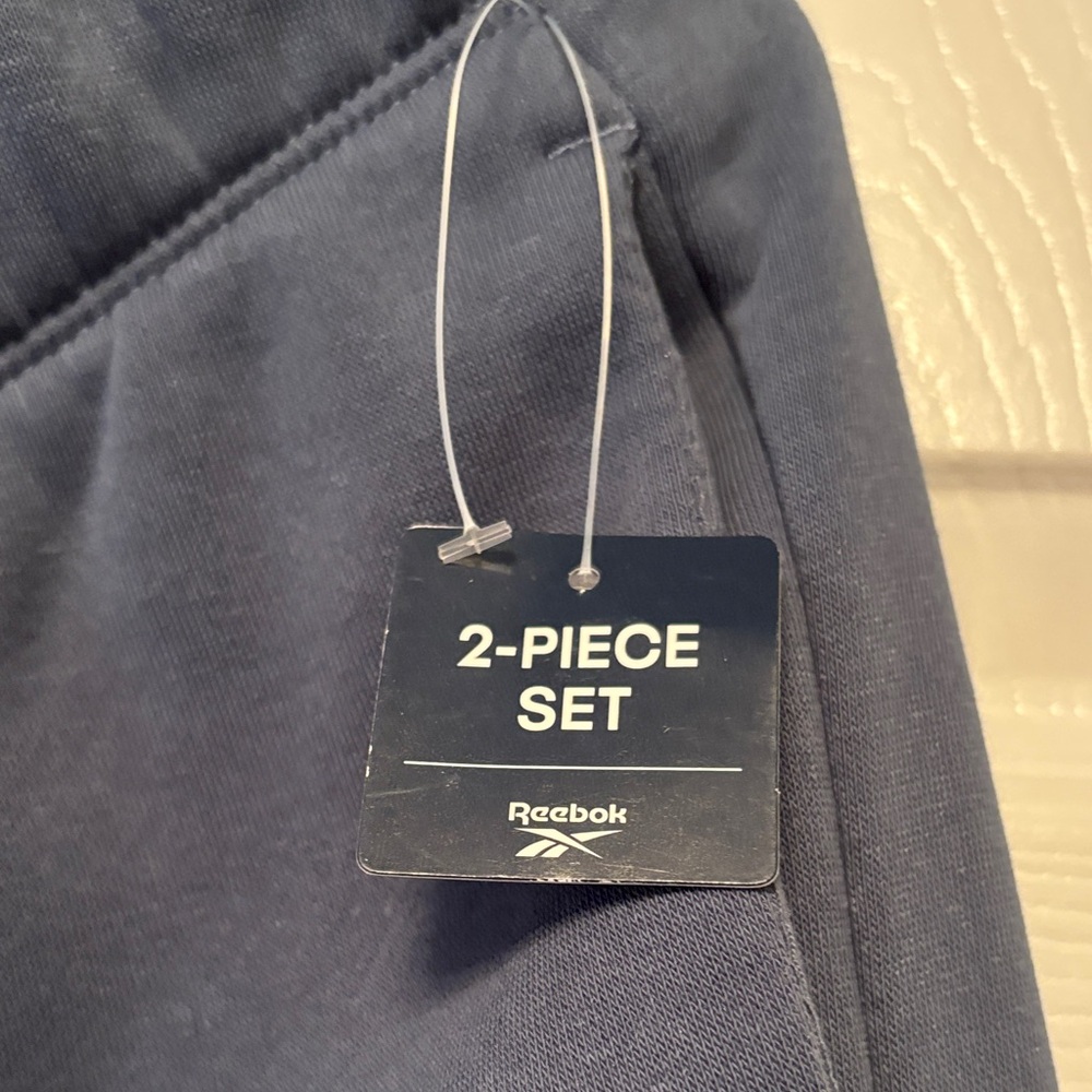 Reebok Blue Activewear Set Includes Hoodie Top and Wide Leg Pants - Picture 6 of 7